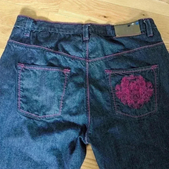 LIVE MECHANICS men jeans pants size 40 100% cotton Loose fit, Wide leg - Picture 6 of 11